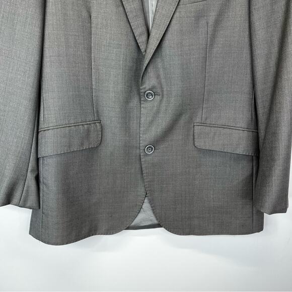 Vitale Barberis Canonico Wool two button blazer gray - 42 - Picture 4 of 12